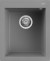 Lavello da Incasso 1 vasca - Monovasca Sopratop 41 x 50 cm finitura Granitek Metal Titanium 73 Quadra 100 Elleci LMQ10073