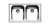 Lavello da Incasso 2 Vasche Semifilo 86 x 50 cm Acciaio Inox Linear Apell LN862IBC