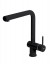 Elleci MKKSTP86 Miscelatore monocomando Cucina con canna girevole e doccetta estraibile Stream Plus finitura Keratek Nero Black 86