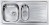 Lavello da Incasso 1 Vasca e Vaschetta con gocciolatoio a Destra 100 x 50 cm Sopratop Acciaio Inox satinato CM MONDIAL 011545.S1.01.2018 - 011545 SCSSP