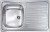 Lavello da Incasso 1 Vasca con gocciolatoio a Destra 79 x 50 cm Sopratop Acciaio Inox satinato CM MONDIAL 011541.S1.01.2016 - 011541 SCSSX