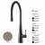 Plados NEWMIX90-N3 Miscelatore monocomando NEWMIX90 con bocchetta estraibile a doppio getto NANOSTONE ARGAN N3   