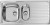 Lavello da Incasso 1 Vasca e Vaschetta con gocciolatoio a Destra 100 x 50 cm Sopratop Acciaio Inox satinato CM NIHAL 010845.S1.01.2018 - 010845 SCSSP