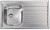 Lavello da Incasso 1 Vasca con gocciolatoio a Destra 79 x 50 cm Sopratop Acciaio Inox satinato CM NIHAL 010841.S1.01.2016 - 010841 SCSSX