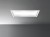 Cappa Isola a Soffitto 90 cm Acciaio con finitura bianca Vetro satinato extra chiaro serigrafato FALMEC Nuvola Led 90 - CNUI90.E1P2#ZZZB400F - Senza Motore 