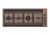 Piano Cottura da Incasso a Gas 111 x 47 cm 4 Fuochi in Linea Acciaio inox PVD Copper - Rame Griglie in Ghisa Milanello Foster 7681 008 - 7681008