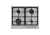 Piano Cottura da Incasso a Gas 60 cm 4 Fuochi Acciaio inox Satinato Griglie in Ghisa Serie Power Foster 7014 032 - 7014032