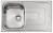 Lavello da Incasso 1 Vasca con gocciolatoio a Destra 79 x 50 cm Sopratop Acciaio Inox satinato CM PIZZICA 011341.S1.01.2016 - 011341S CSSX