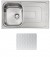 Lavello da Incasso 1 Vasca con gocciolatoio a Destra 86 x 50 cm Sopratop Acciaio Inox antigraffio CM PIZZICA 011393.S1.01.2016 - 011393 SCSSX