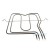 Resistenza Grill Superiore 1200+800w 220v per Forno Ariston Indesit Whirlpool Originale C00045430 482000026560
