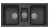 Plados SP0992-70 Lavello 3 vasche Serie Spazio 99-25 code 70 ULTRAGRANIT BLACK MATT