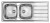 Lavello da Incasso 2 Vasche con gocciolatoio a Destra 116 x 50 cm Sopratop Acciaio Inox satinato CM UNIVERSAL 015447.S1.01.2016 - 015447 SCSSX