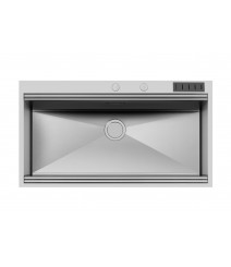 Foster 1018 055 Lavello da Incasso Sopratop bordo 4 mm 1 Vasca 100 x 56 con Elemento portacoltelli Serie Milano Acciaio Inox Spazzolato