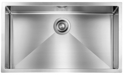 Lavello da Incasso 1 Vasca 77 x 45 cm Sottotop Acciaio Inox Satinato FILORAGGIATO CM 012006.X0.01.2018 - 012006XCSSP