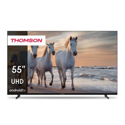 Televisore Smart TV 55 Pollici 4K Ultra HD Display LED Sistema Android colore Nero Thomson 55UA5S13