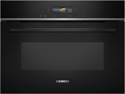 Siemens CE732GXB1 iQ700 Forno Microonde da Incasso con Grill Compatto Altezza 45 cm Nero 