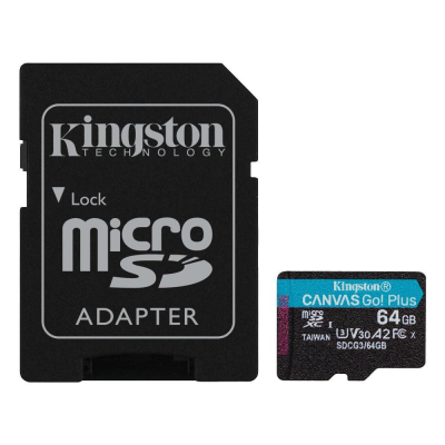 MicroSD 64GB CANVAS GO! PLUS Kingston SDCG3