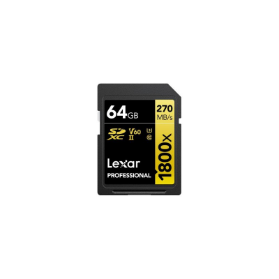 Scheda SDXC UHS-II 64GB PROFESSIONAL 1800x Lexar LSD1800064GBNNNG