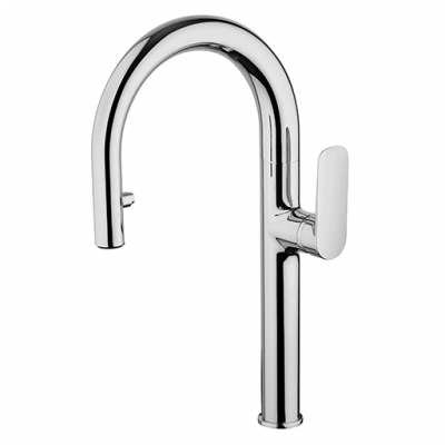 Miscelatore monoforo lavello con doccia estraibile 2 getti Nero Opaco serie Nove Paini 09YO591TCB