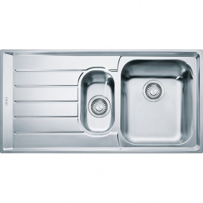 Lavello da Incasso 2 Vasche con Gocciolatoio a Sinistra Inox NEX 651 100 x 51 cm Franke 101.0040.738 - 85859762