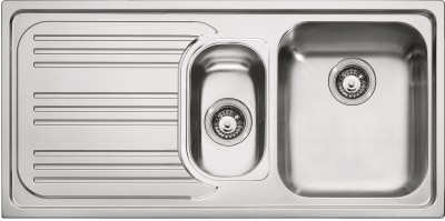 Lavello da Incasso 2 Vasche con Gocciolatoio Sinistro Inox Radar RRX 651 Franke 101.0053.245 - 85862947