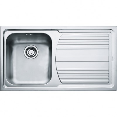 Lavello da Incasso 1 Vasca con Gocciolatoio a Destra Inox Logica Line LLX 611-L 86 x 50 Franke 101.0085.775 - 85863822