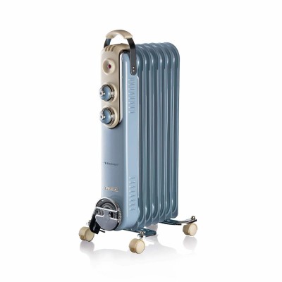 Ariete Linea Vintage 0837 Interno Blu 1500 W Riscaldatore ambiente elettrico a olio Ariete