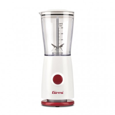 Girmi FR0301 Frullatore Elettrico Bianco 170W 4 Lame in Acciaio INOX 400 ml Bicchiere Graduato