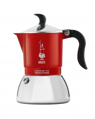 Bialetti Fiammetta affettiera Fiammetta Rossa per Induzione 2 Tazze Rosso 