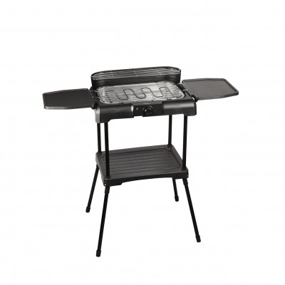 Ardes ARBBQ02 Barbecue Elettrico da Giardino per l'aperto e bistecchiera BBQ da Esterno Potenza 2200 W Nero 