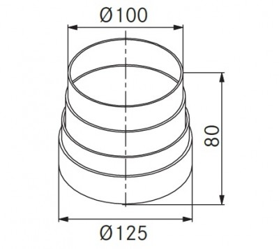 Raccordo di riduzione circolare Franke 9925217 - 112.0040.373