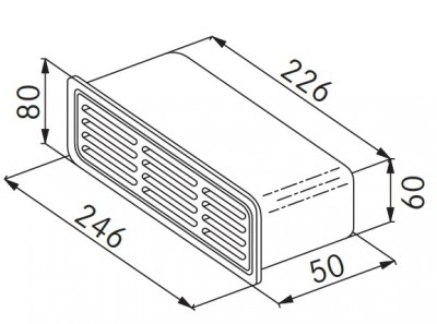 Griglia Rettangolare per cappe Franke 9925219 - 112.0040.375