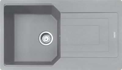 Lavello da Incasso Fragranite 1 Vasca con Gocciolatoio Reversibile 86 x 50 cm Urban Stone Grey Franke UBG 611-86 - 114.0580.493