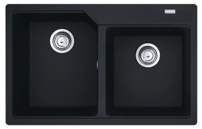 Lavello da Incasso Fragranite 2 Vasche 78 x 50 cm Urban Black Matt - Nero Opaco Franke UBG 620-78 - 114.0634.796