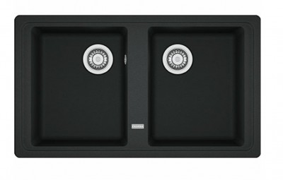 Lavello da Incasso Fragranite 2 Vasche 86 x 50 Nero Boston Franke BSG 620 - 114.0641.232