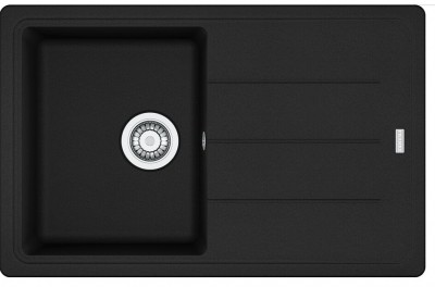 Lavello da Incasso Fragranite 1 Vasca con Gocciolatoio Reversibile 78 x 50 Black Matt - Nero Opaco Franke BFG 611-78 - 114.0661.640