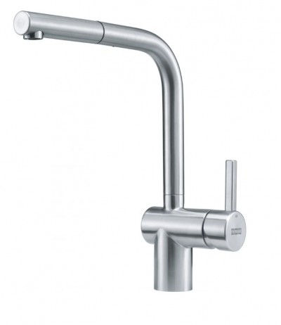 Miscelatore da Incasso Cucina Sottofinestra Monocomando Canna Girevole e Doccetta orientabile monogetto Acciaio Inox Satinato Franke Atlas Neo Doccia Window - 115.0521.439