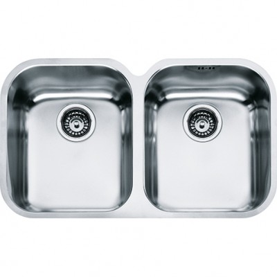 Lavello da Incasso Sottotop 2 Vasche Inox 72 x 40 Armonia AMX 120 Franke 122.0021.446 - 5290650 