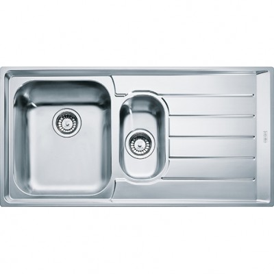 Lavello da Incasso Semifilo - Filotop 2 Vasca con Gocciolatoio a Destra Inox 100 x 51 Neptune Semifilo - Filotop NEX 251  Franke 127.0059.658 - 85863242 