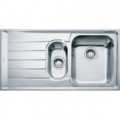 Lavello da Incasso Semifilo - Filotop 2 Vasca con Gocciolatoio a Destra Inox 100 x 51 Neptune Semifilo - Filotop NEX 251  Franke 127.0059.717 - 85863247 