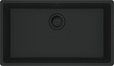 Lavello da Incasso Fragranite Monovasca Sottotop 753 x 433 mm Vasca 72 x 40 cm Maris Black Matt - Nero Opaco Franke MRG 110-72 - 125.0686.637 - Sostituisce il 135.0665.725