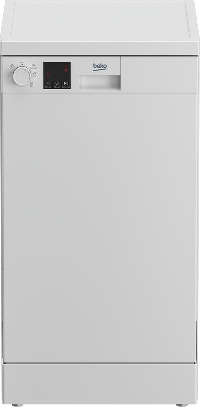 Lavastoviglie Slim Libera Installazione 10 Coperti Classe energetica E (A++) 5 programmi 45 cm Bianco Beko DVS05024W 