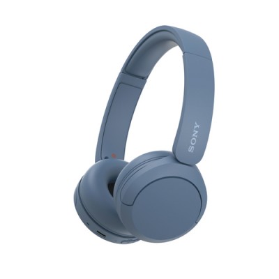 Cuffie Bluetooth wireless Durata della batteria fino a 50 ore con ricarica rapida stile on-ear Sony Blu WH-CH520 