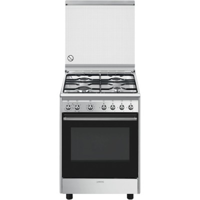 Delonghi SGW 554 N Cucina Gas 4 Fornelli con Forno a Gas da 50 cm