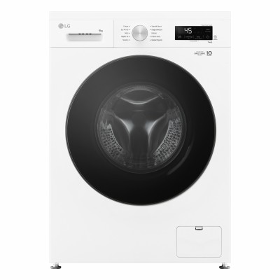 LG F4NX1009NWB Lavatrice smart a carica frontale Libera Installazione 9 kg Classe A 1400 giri/min. Inverter Funzione Vapore Wi-Fi colore Bianco