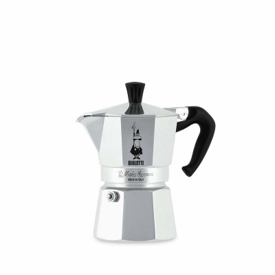 Bialetti Moka Express Caffettiera 3 Tazze Manico Anti Scottatura - Non Adatta A Induzione -  Alluminio