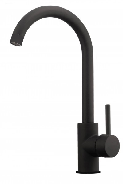 Crolla 27780TB Miscelatore monocomando con flessibili di alimentazione Nero - Total Black