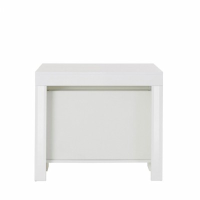 Tavolo consolle allungabile bianco lucido 90x51-300cm Made in Italy
