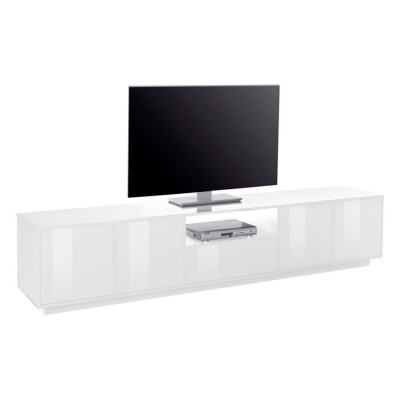 Mobile porta TV 220cm soggiorno design moderno bianco Made in Italy