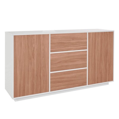 Credenza mobile soggiorno 160cm buffet cucina bianco legno Made in Italy